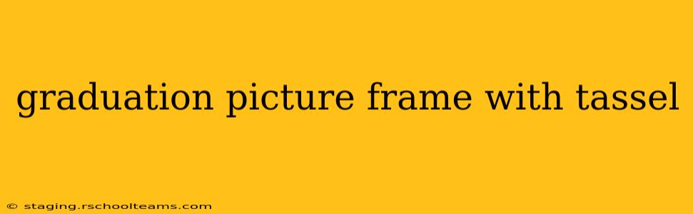 graduation picture frame with tassel