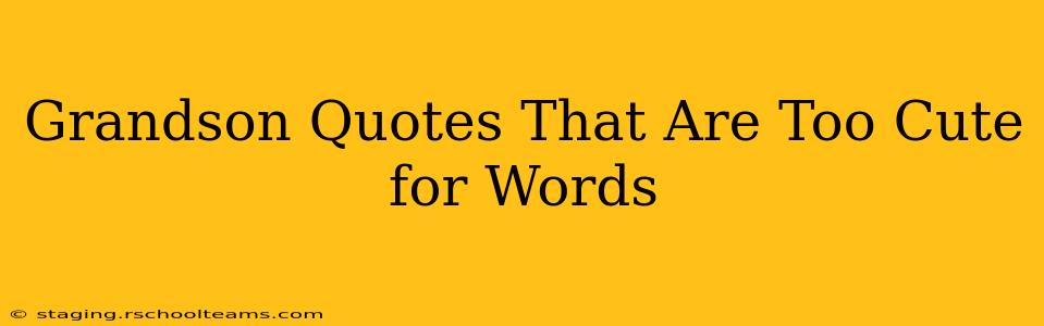 Grandson Quotes That Are Too Cute for Words