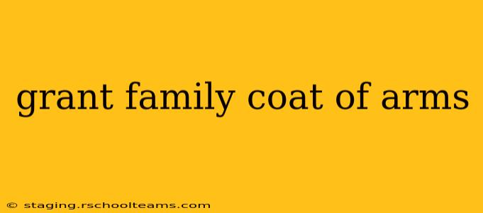 grant family coat of arms