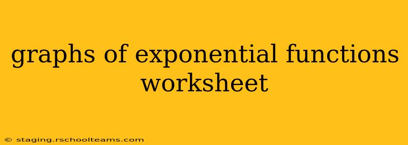 graphs of exponential functions worksheet