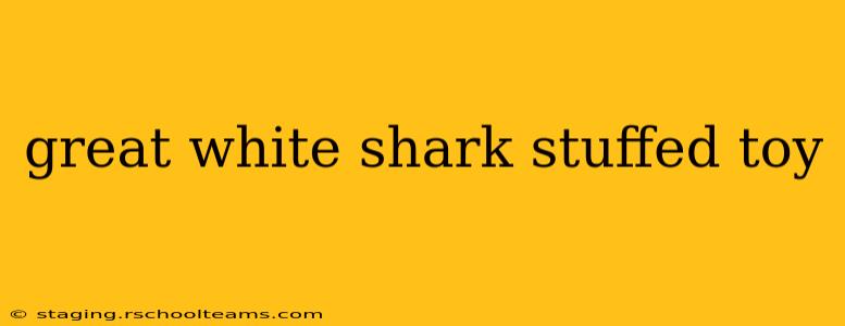 great white shark stuffed toy