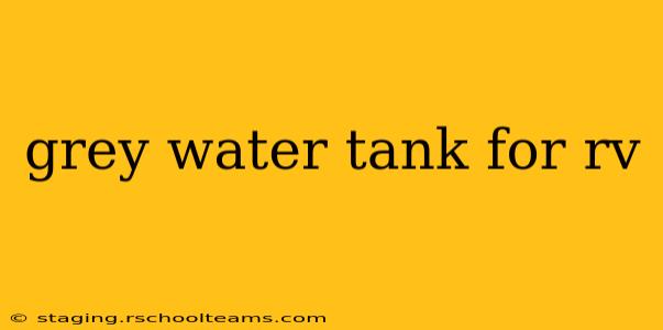 grey water tank for rv