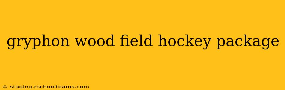 gryphon wood field hockey package