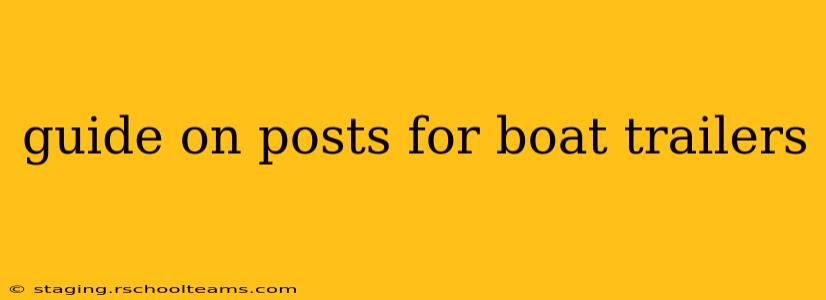 guide on posts for boat trailers