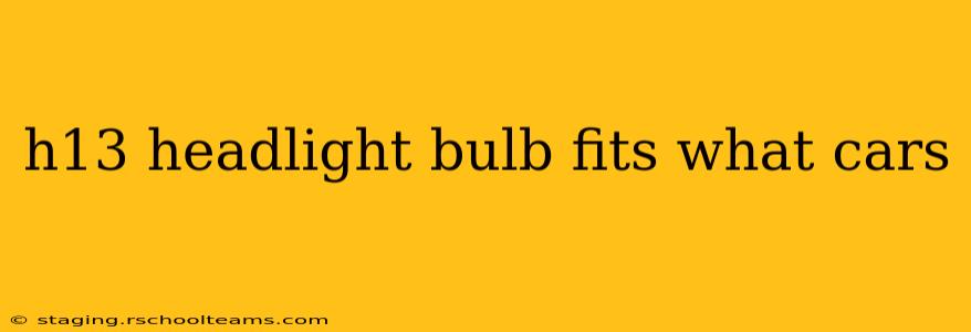h13 headlight bulb fits what cars