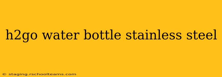 h2go water bottle stainless steel