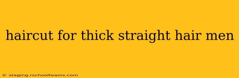haircut for thick straight hair men