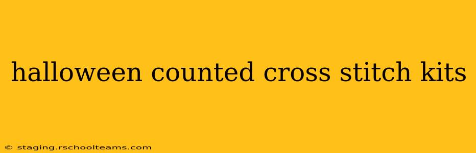 halloween counted cross stitch kits