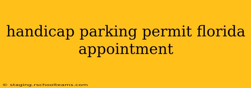 handicap parking permit florida appointment