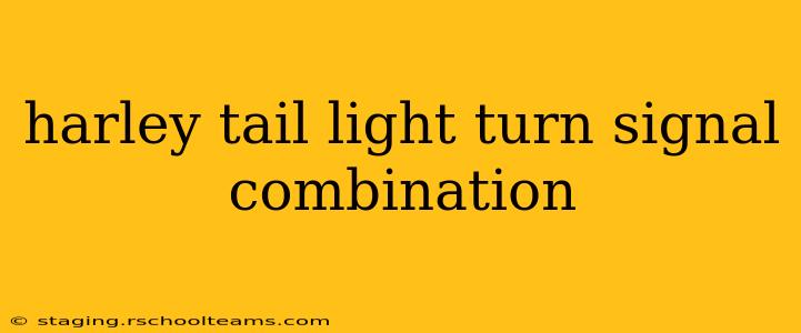 harley tail light turn signal combination