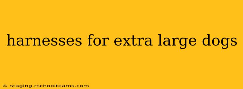 harnesses for extra large dogs