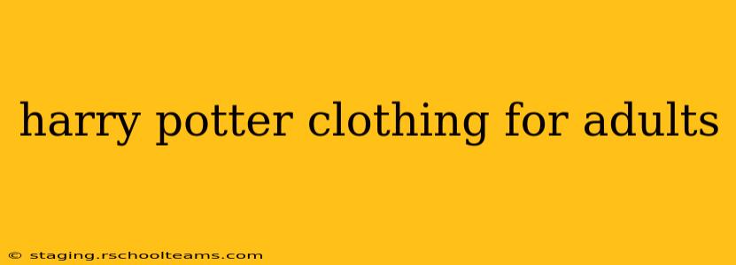 harry potter clothing for adults