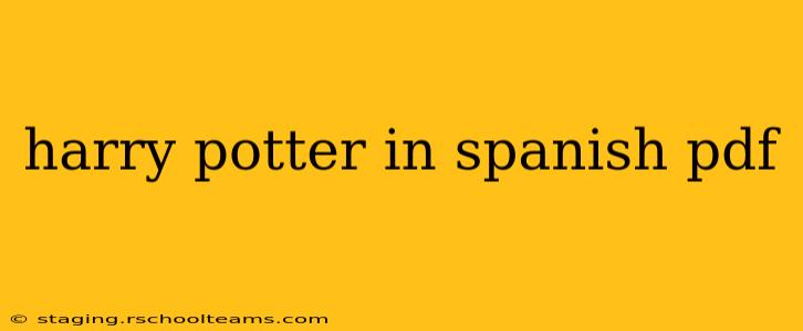 harry potter in spanish pdf