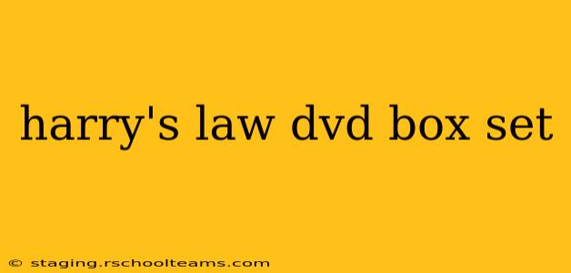 harry's law dvd box set