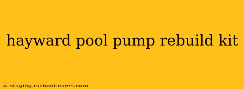 hayward pool pump rebuild kit