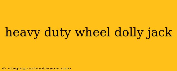 heavy duty wheel dolly jack