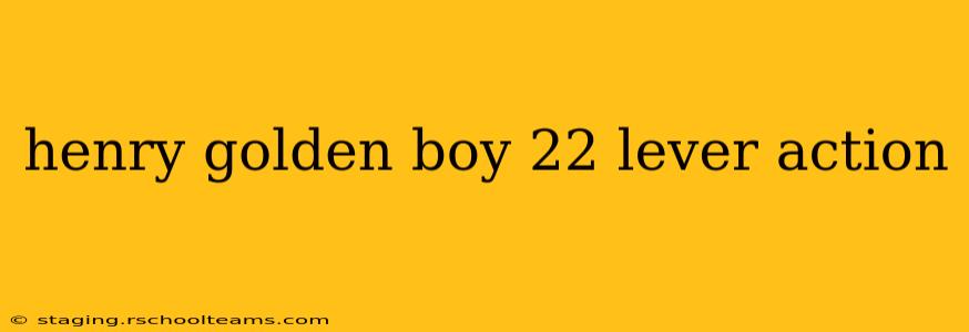 henry golden boy 22 lever action