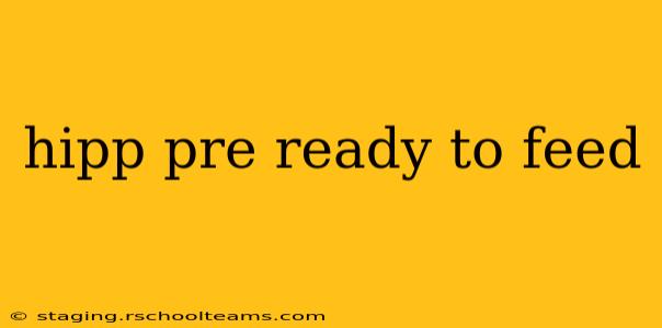 hipp pre ready to feed