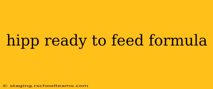 hipp ready to feed formula