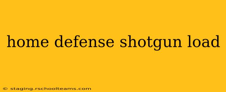 home defense shotgun load