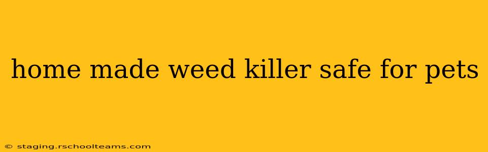 home made weed killer safe for pets
