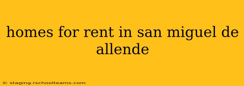 homes for rent in san miguel de allende