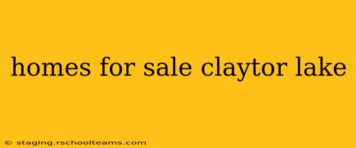 homes for sale claytor lake