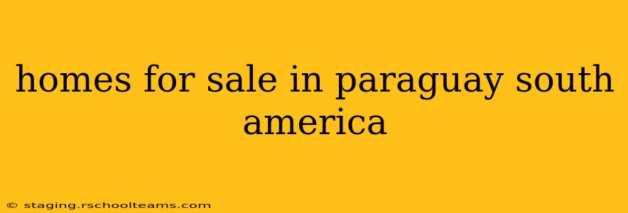 homes for sale in paraguay south america