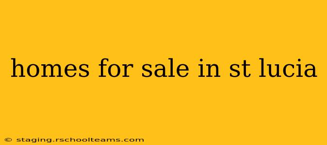 homes for sale in st lucia