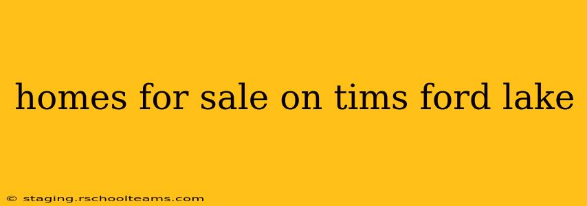 homes for sale on tims ford lake