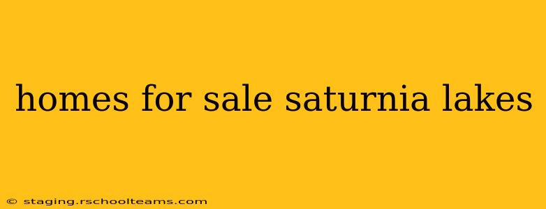 homes for sale saturnia lakes