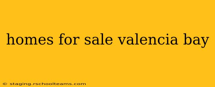 homes for sale valencia bay