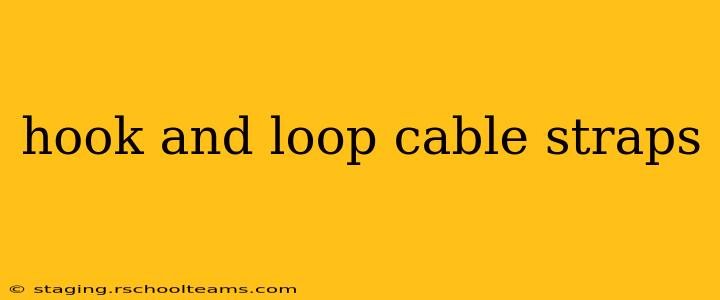 hook and loop cable straps