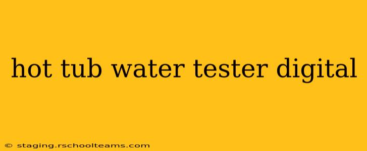 hot tub water tester digital