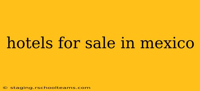 hotels for sale in mexico