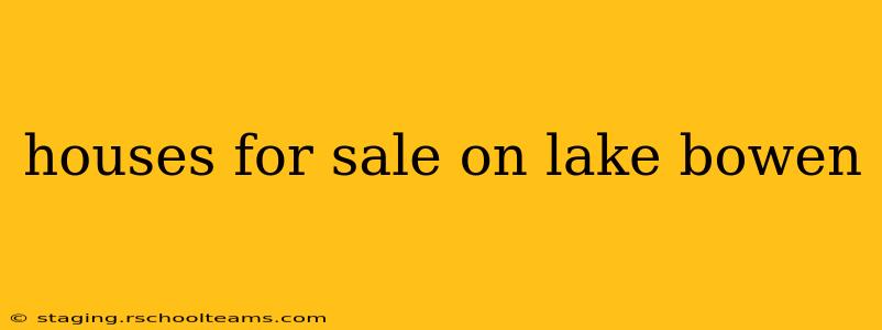 houses for sale on lake bowen