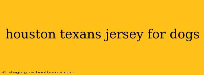 houston texans jersey for dogs