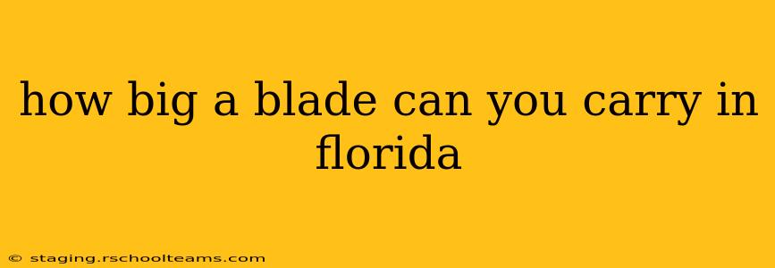 how big a blade can you carry in florida