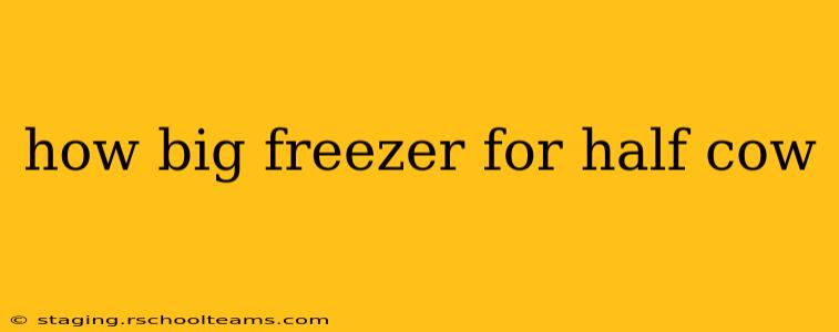 how big freezer for half cow