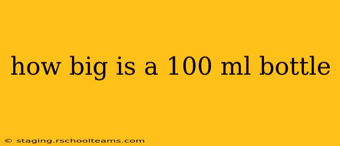 how big is a 100 ml bottle