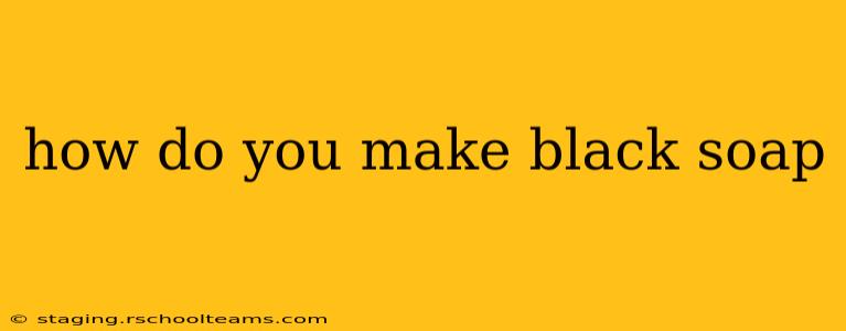 how do you make black soap