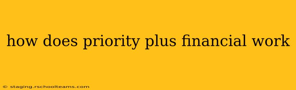 how does priority plus financial work