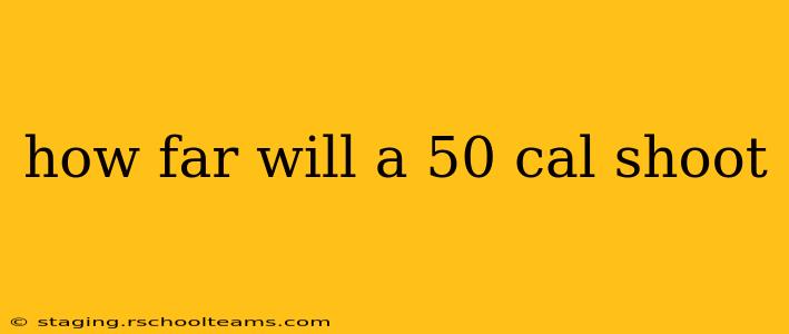 how far will a 50 cal shoot