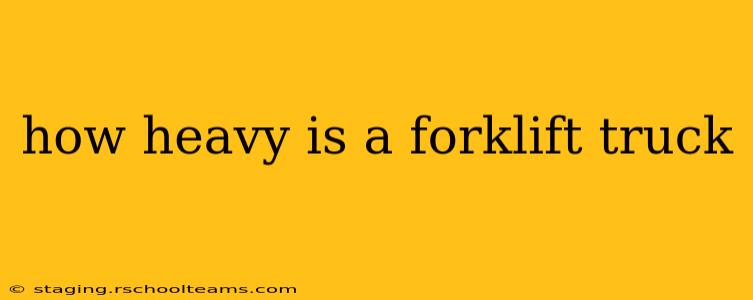 how heavy is a forklift truck