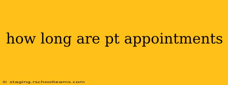 how long are pt appointments