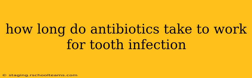how long do antibiotics take to work for tooth infection