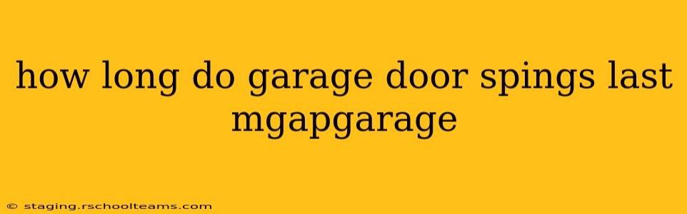 how long do garage door spings last mgapgarage