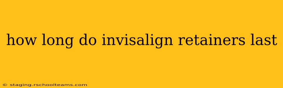 how long do invisalign retainers last