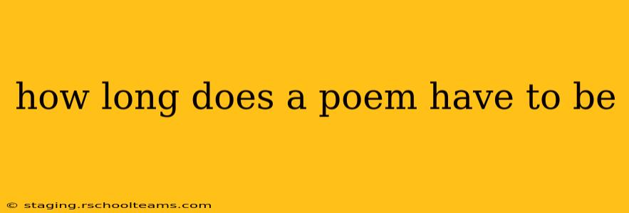 how long does a poem have to be
