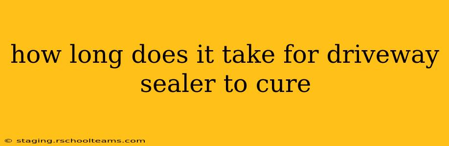 how long does it take for driveway sealer to cure